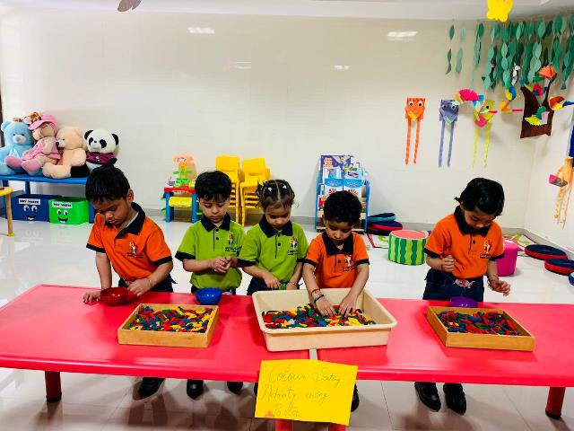 Sensory Class-Sorting of Colours Activity